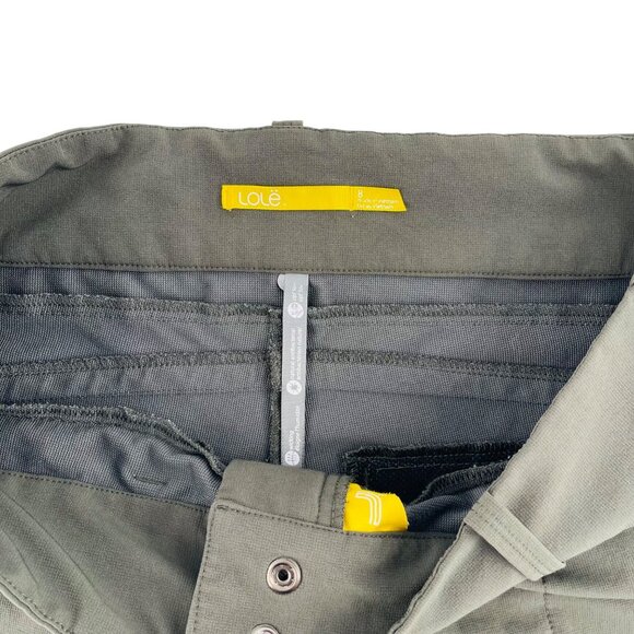 Lole Womens Outdoor Adventure Capri Pants Size 8 Green - Picture 2 of 7